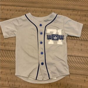 Disney Light Gray Kids Baseball Shirt